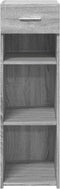 vidaXL - Dressoir - 30x42,5x93 - cm - bewerkt - hout - grijs - sonoma - eikenkleurig