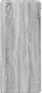 vidaXL - Dressoir - 30x42,5x93 - cm - bewerkt - hout - grijs - sonoma - eikenkleurig