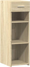 vidaXL - Dressoir - 30x42,5x93 - cm - bewerkt - hout - sonoma - eikenkleurig