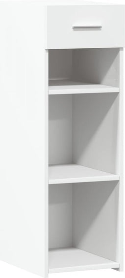 vidaXL - Dressoir - 30x42,5x93 - cm - bewerkt - hout - wit