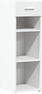 vidaXL - Dressoir - 30x42,5x93 - cm - bewerkt - hout - wit
