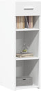 vidaXL - Dressoir - 30x42,5x93 - cm - bewerkt - hout - wit