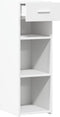 vidaXL - Dressoir - 30x42,5x93 - cm - bewerkt - hout - wit