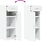 vidaXL - Dressoir - 30x42,5x93 - cm - bewerkt - hout - wit