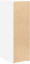 vidaXL - Dressoir - 30x42,5x93 - cm - bewerkt - hout - wit
