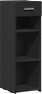 vidaXL - Dressoir - 30x42,5x93 - cm - bewerkt - hout - zwart