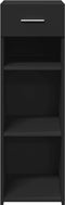 vidaXL - Dressoir - 30x42,5x93 - cm - bewerkt - hout - zwart