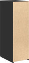 vidaXL - Dressoir - 30x42,5x93 - cm - bewerkt - hout - zwart