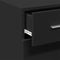 vidaXL - Dressoir - 30x42,5x93 - cm - bewerkt - hout - zwart