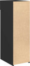 vidaXL - Dressoir - 30x42,5x93 - cm - bewerkt - hout - zwart