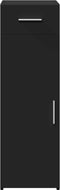 vidaXL - Dressoir - 30x42,5x93 - cm - bewerkt - hout - zwart