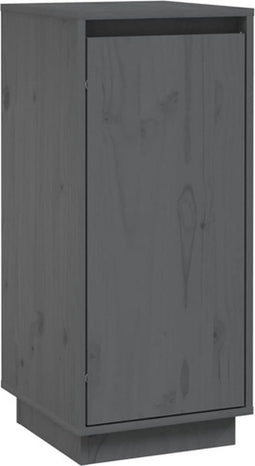 vidaXL - Dressoir - 31,5x34x75 - cm - massief - grenenhout - grijs