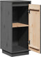 vidaXL - Dressoir - 31,5x34x75 - cm - massief - grenenhout - grijs