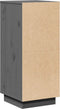 vidaXL - Dressoir - 31,5x34x75 - cm - massief - grenenhout - grijs