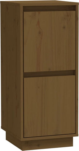 vidaXL - Dressoir - 31,5x34x75 - cm - massief - grenenhout - honingbruin