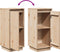 vidaXL - Dressoir - 31,5x34x75 - cm - massief - grenenhout