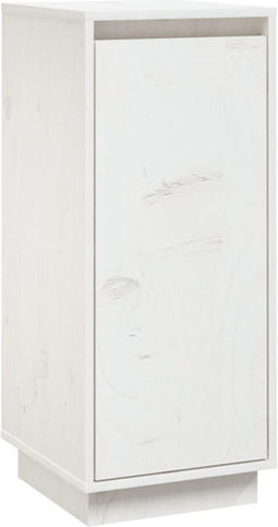 vidaXL - Dressoir - 31,5x34x75 - cm - massief - grenenhout - wit