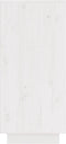 vidaXL - Dressoir - 31,5x34x75 - cm - massief - grenenhout - wit