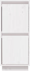 vidaXL - Dressoir - 31,5x34x75 - cm - massief - grenenhout - wit