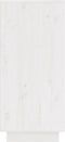vidaXL - Dressoir - 31,5x34x75 - cm - massief - grenenhout - wit