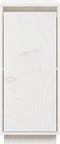 vidaXL - Dressoir - 31,5x34x75 - cm - massief - grenenhout - wit
