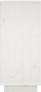 vidaXL - Dressoir - 31,5x34x75 - cm - massief - grenenhout - wit