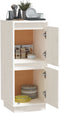 vidaXL - Dressoir - 31,5x34x75 - cm - massief - grenenhout - wit