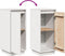 vidaXL - Dressoir - 31,5x34x75 - cm - massief - grenenhout - wit