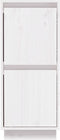 vidaXL - Dressoir - 31,5x34x75 - cm - massief - grenenhout - wit