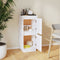 vidaXL - Dressoir - 31,5x34x75 - cm - massief - grenenhout - wit