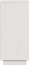 vidaXL - Dressoir - 31,5x34x75 - cm - massief - grenenhout - wit