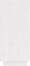 vidaXL - Dressoir - 31,5x34x75 - cm - massief - grenenhout - wit