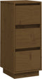 vidaXL - Dressoir - 32x34x75 - cm - massief - grenenhout - honingbruin