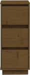 vidaXL - Dressoir - 32x34x75 - cm - massief - grenenhout - honingbruin