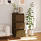 vidaXL - Dressoir - 32x34x75 - cm - massief - grenenhout - honingbruin