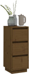 vidaXL - Dressoir - 32x34x75 - cm - massief - grenenhout - honingbruin