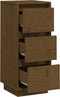 vidaXL - Dressoir - 32x34x75 - cm - massief - grenenhout - honingbruin