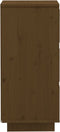vidaXL - Dressoir - 32x34x75 - cm - massief - grenenhout - honingbruin