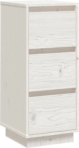 vidaXL - Dressoir - 32x34x75 - cm - massief - grenenhout - wit
