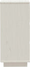 vidaXL - Dressoir - 32x34x75 - cm - massief - grenenhout - wit