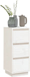 vidaXL - Dressoir - 32x34x75 - cm - massief - grenenhout - wit