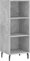 vidaXL - Dressoir - 34,5x32,5x90 - cm - bewerkt - hout - betongrijs
