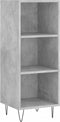 vidaXL - Dressoir - 34,5x32,5x90 - cm - bewerkt - hout - betongrijs