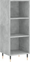 vidaXL - Dressoir - 34,5x32,5x90 - cm - bewerkt - hout - betongrijs