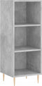 vidaXL - Dressoir - 34,5x32,5x90 - cm - bewerkt - hout - betongrijs
