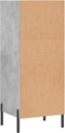 vidaXL - Dressoir - 34,5x32,5x90 - cm - bewerkt - hout - betongrijs