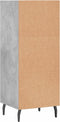vidaXL - Dressoir - 34,5x32,5x90 - cm - bewerkt - hout - betongrijs