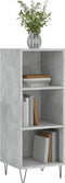 vidaXL - Dressoir - 34,5x32,5x90 - cm - bewerkt - hout - betongrijs