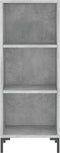 vidaXL - Dressoir - 34,5x32,5x90 - cm - bewerkt - hout - betongrijs