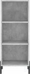 vidaXL - Dressoir - 34,5x32,5x90 - cm - bewerkt - hout - betongrijs